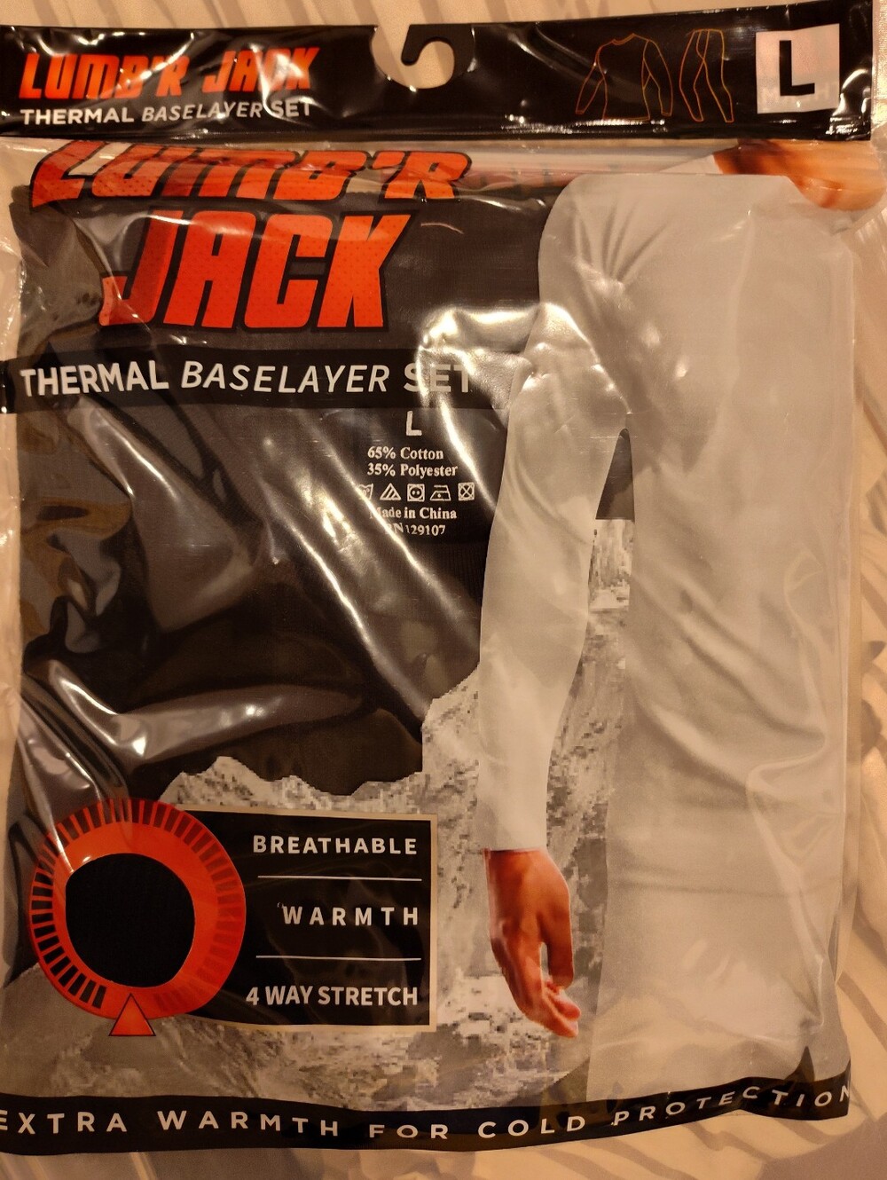 Lumber Jack Thermal Baselayer Set - Black
